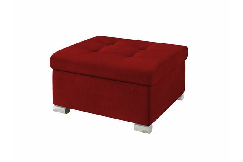Trefor Fotpall 68 cm - Mørkerød - Møbler - Stoler & lenestoler - Krakk - Fotskammel