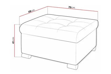 Trefor Fotpall 68 cm - Møbler - Stoler & lenestoler - Krakk - Fotskammel