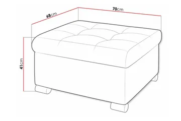 Trefor Fotpall 68 cm - Møbler - Stoler & lenestoler - Krakk - Fotskammel