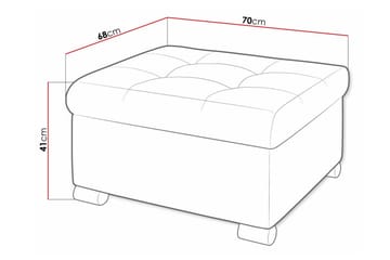 Trefor Fotpall 68 cm - Møbler - Stoler & lenestoler - Krakk - Fotskammel