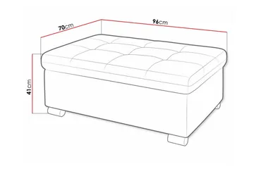 Trefor Fotpall 70 cm - Grå - Møbler - Stoler & lenestoler - Krakk - Fotskammel