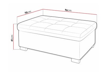 Trefor Fotpall 70 cm - Grøn - Møbler - Stoler & lenestoler - Krakk - Fotskammel