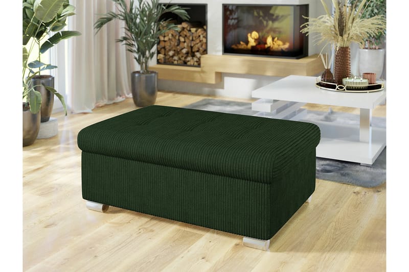 Trefor Fotpall 70 cm - Grøn - Møbler - Stoler & lenestoler - Krakk - Fotskammel