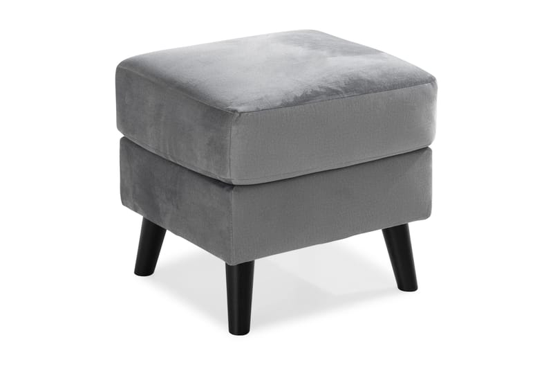 Trend Fotskammel, Lysegrå Fløyel