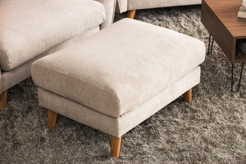 Trend Lyx Fotskammel - Beige - Møbler - Stoler & lenestoler - Krakk - Fotskammel