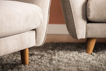 Trend Lyx Fotskammel - Beige - Møbler - Stoler & lenestoler - Krakk - Fotskammel