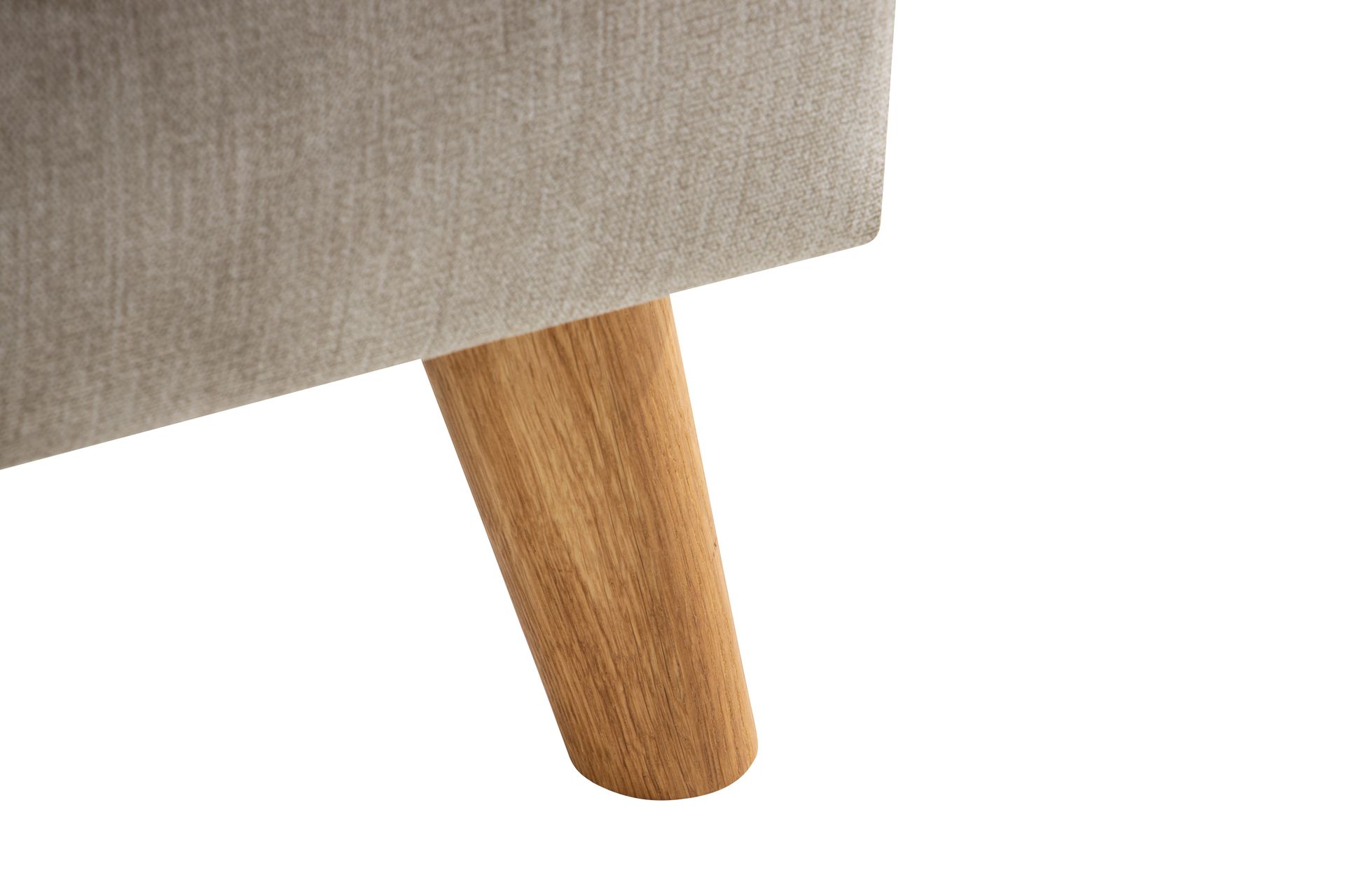 Trend Lyx Fotskammel - Beige/Eik - Møbler - Stoler & lenestoler - Krakk - Fotskammel