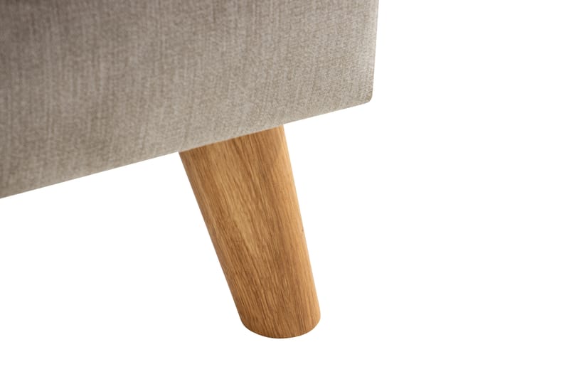 Trend Lyx Fotskammel - Beige/Eik - Møbler - Stoler & lenestoler - Krakk - Fotskammel