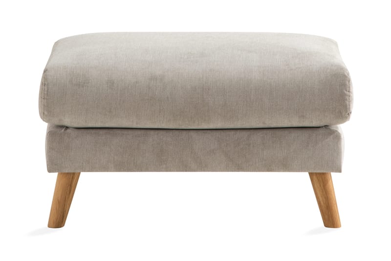 Trend Lyx Fotskammel - Beige/Eik - Møbler - Stoler & lenestoler - Krakk - Fotskammel