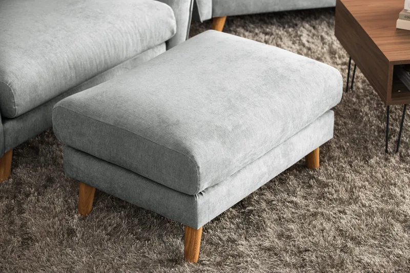 Trend Lyx Fotskammel - Grå - Møbler - Stoler & lenestoler - Krakk - Fotskammel