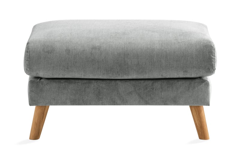 Trend Lyx Fotskammel - Grå/Eik - Møbler - Stoler & lenestoler - Krakk - Fotskammel