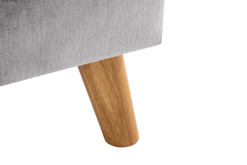 Trend Lyx Fotskammel - Lysegrå/Eik - Møbler - Stoler & lenestoler - Krakk - Fotskammel