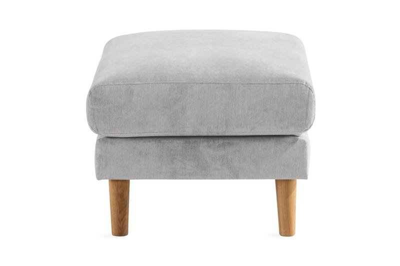 Trend Lyx Fotskammel - Lysegrå/Eik - Møbler - Stoler & lenestoler - Krakk - Fotskammel