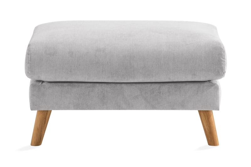 Trend Lyx Fotskammel - Lysegrå/Eik - Møbler - Stoler & lenestoler - Krakk - Fotskammel