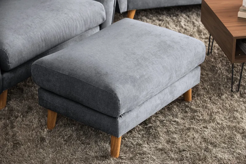 Trend Lyx Fotskammel - Mørkegrå - Møbler - Stoler & lenestoler - Krakk - Fotskammel