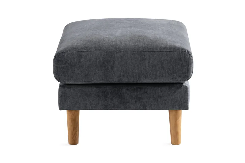 Trend Lyx Fotskammel - Mørkegrå/Eik - Møbler - Stoler & lenestoler - Krakk - Fotskammel