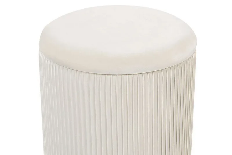 Trumelet Fotskammel med Oppbevaring 2-pk - Hvit - Møbler - Stoler & lenestoler - Krakk - Fotskammel - Fotskammel med oppbevaring