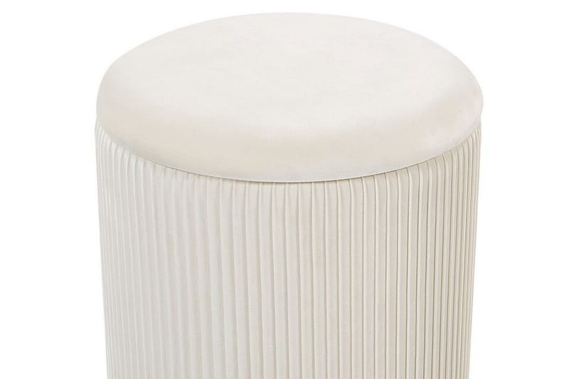 Trumelet Fotskammel med Oppbevaring 2-pk - Hvit - Møbler - Stoler & lenestoler - Krakk - Fotskammel - Fotskammel med oppbevaring