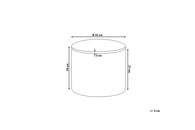 Tunica Fotskammel 35 / 30 cm - Rosa - Møbler - Stoler & lenestoler - Krakk - Fotskammel