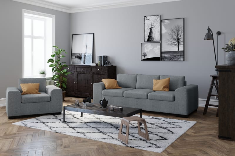 Wire Fotskammel 60 cm - Lysegrå - Møbler - Stoler & lenestoler - Krakk - Fotskammel