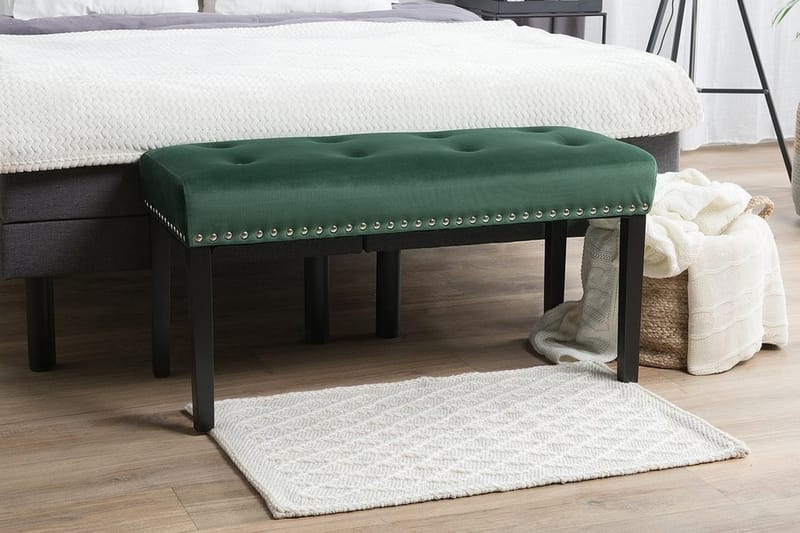 YORKTON Fotskammel 43 x 102 cm - Grønn - Møbler - Stoler & lenestoler - Krakk - Fotskammel