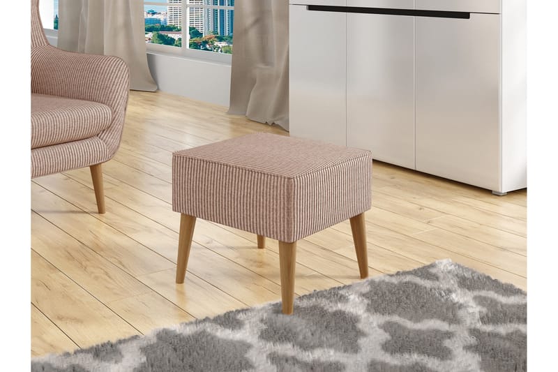 Gabi Fotskammel 45 cm - Rosa - Møbler - Stoler & lenestoler - Krakk - Fotskammel