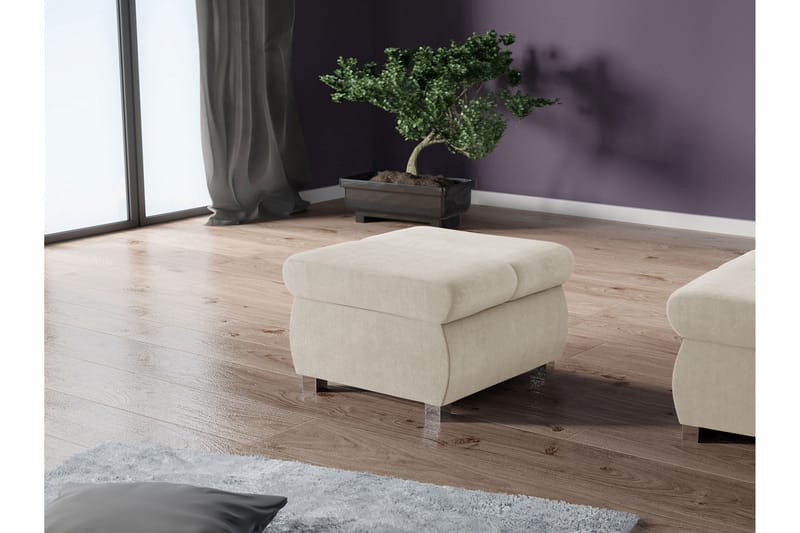 Gamal Fotpall 60 cm - Beige - Møbler - Stoler & lenestoler - Krakk - Fotskammel