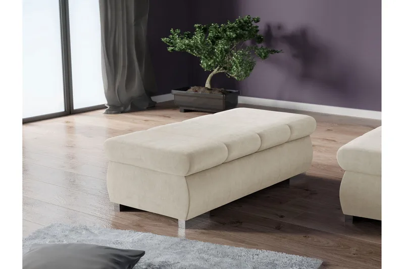 Gamal Fotpall 60 cm - Beige - Møbler - Stoler & lenestoler - Krakk - Fotskammel