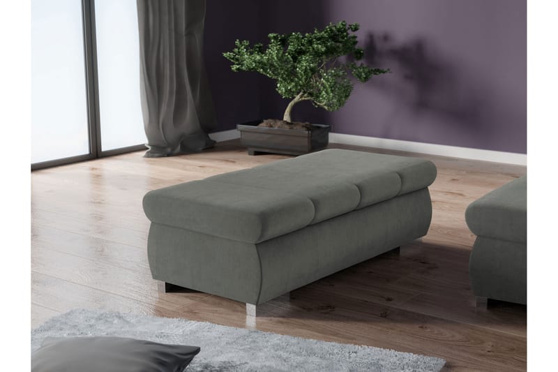 Gamal Fotpall 60 cm - Grå - Møbler - Stoler & lenestoler - Krakk - Fotskammel