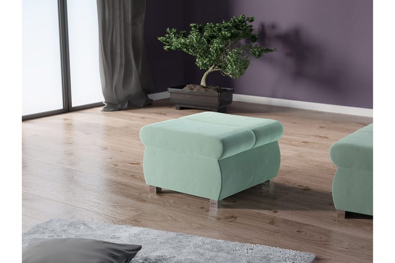 Gamal Fotskammel 60 cm - Grønn - Møbler - Stoler & lenestoler - Krakk - Fotskammel