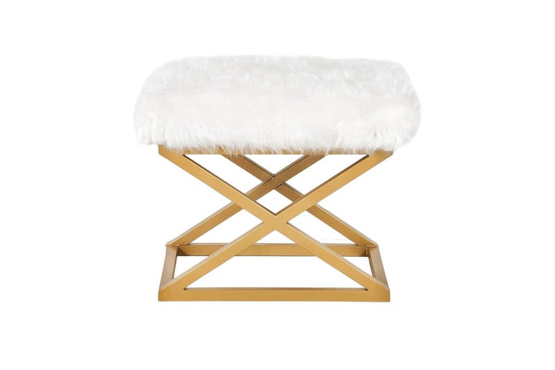 Gillie Sittepuff 40 cm, Gull/Hvit