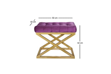 Gillie Sittepuff 40 cm - Gull/Lilla - Møbler - Stoler & lenestoler - Krakk - Puff