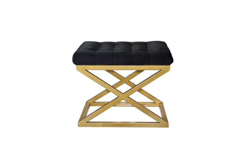 Gillie Sittepuff 40 cm, Gull/Svart