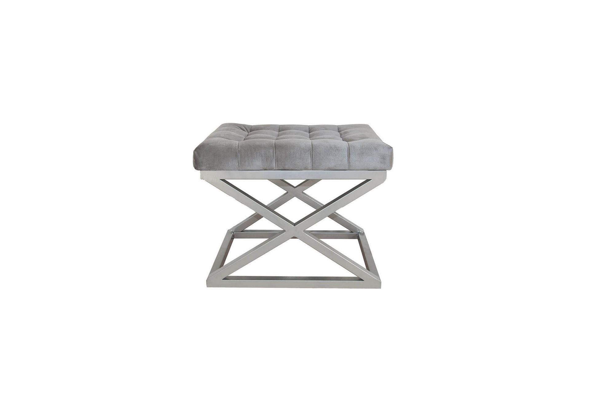 Gillie Sittepuff 40 cm - Sølv/Grå - Møbler - Stoler & lenestoler - Krakk - Puff