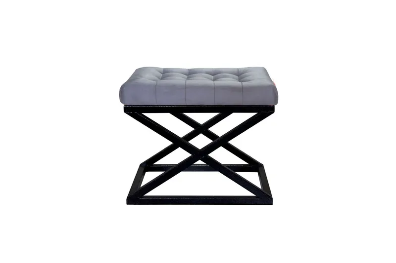 Gillie Sittepuff 40 cm - Svart/Grå - Møbler - Stoler & lenestoler - Krakk - Puff