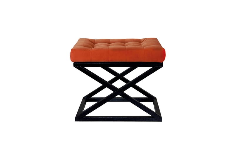 Gillie Sittepuff 40 cm, Svart/Oransje