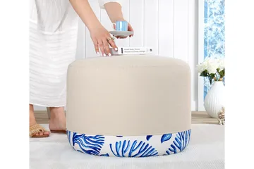 Giselda Sittepuff 54 cm - Flerfarget - Møbler - Stoler & lenestoler - Krakk - Puff