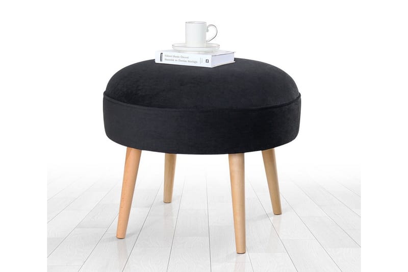 Graysen Sittepuff 40 cm, Svart