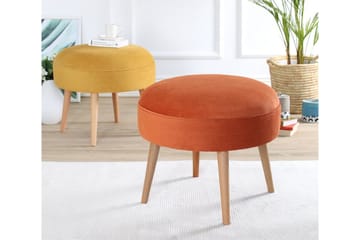 Graysen Sittepuff 52 cm - Oransje - Møbler - Stoler & lenestoler - Krakk - Puff