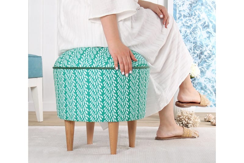 Greysen Sittepuff 43 cm - Flerfarget - Møbler - Stoler & lenestoler - Krakk - Puff