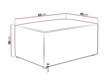 Hobson Fotskammel 60 cm - Blå - Møbler - Stoler & lenestoler - Krakk - Fotskammel