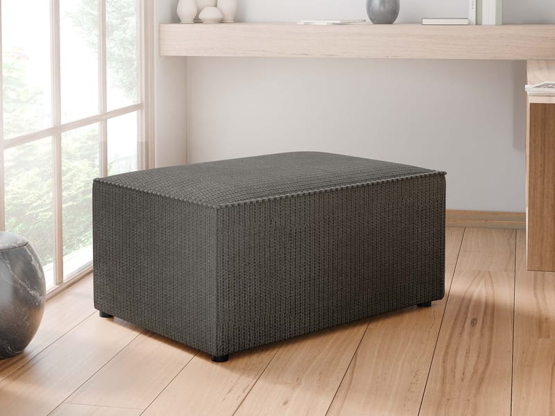 Hobson Fotskammel 60 cm - Blå - Møbler - Stoler & lenestoler - Krakk - Fotskammel