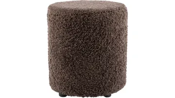 House Puff 40 cm Rund Teddy - Brun - Møbler - Stoler & lenestoler - Krakk - Puff