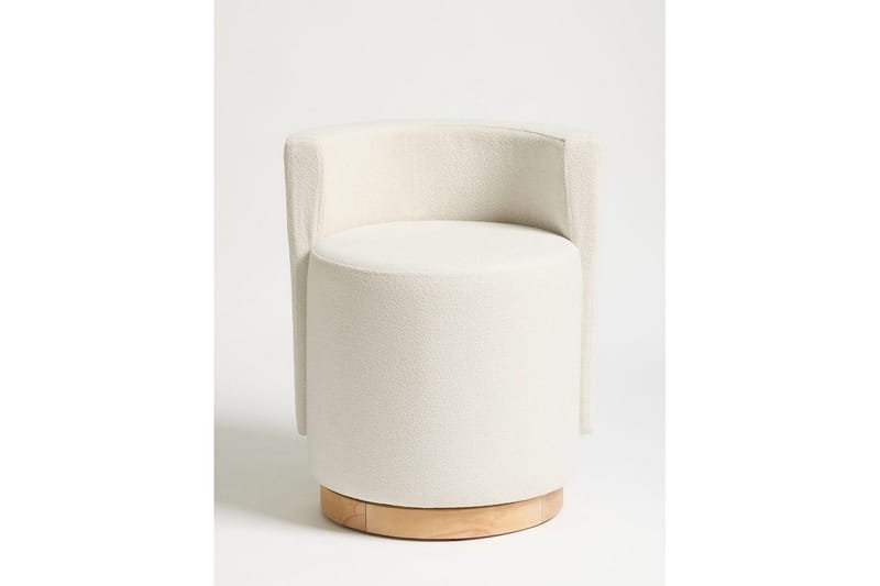 Kelran Fotpall 45 cm - Krem - Møbler - Stoler & lenestoler - Krakk - Puff
