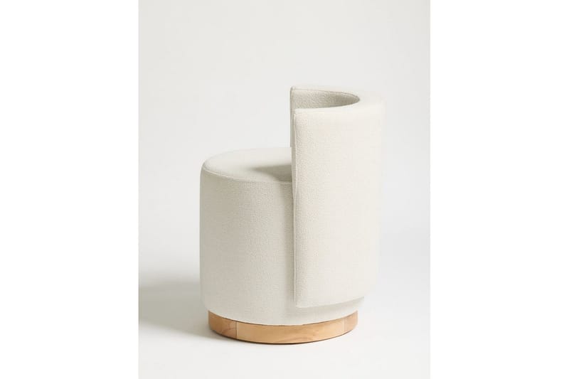 Kelran Fotpall 45 cm - Krem - Møbler - Stoler & lenestoler - Krakk - Puff
