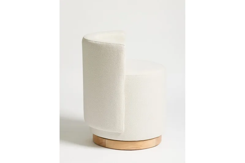 Kelran Fotpall 45 cm - Krem - Møbler - Stoler & lenestoler - Krakk - Fotskammel