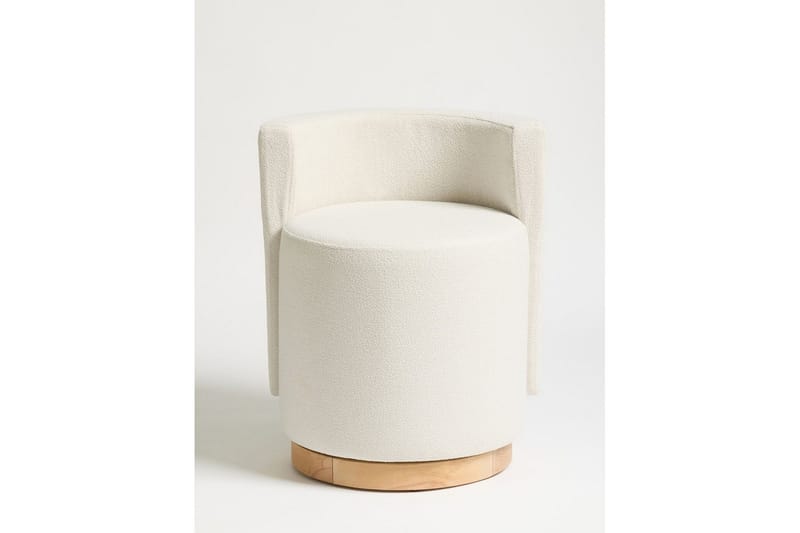 Kelran Fotpall 45 cm - Krem - Møbler - Stoler & lenestoler - Krakk - Fotskammel