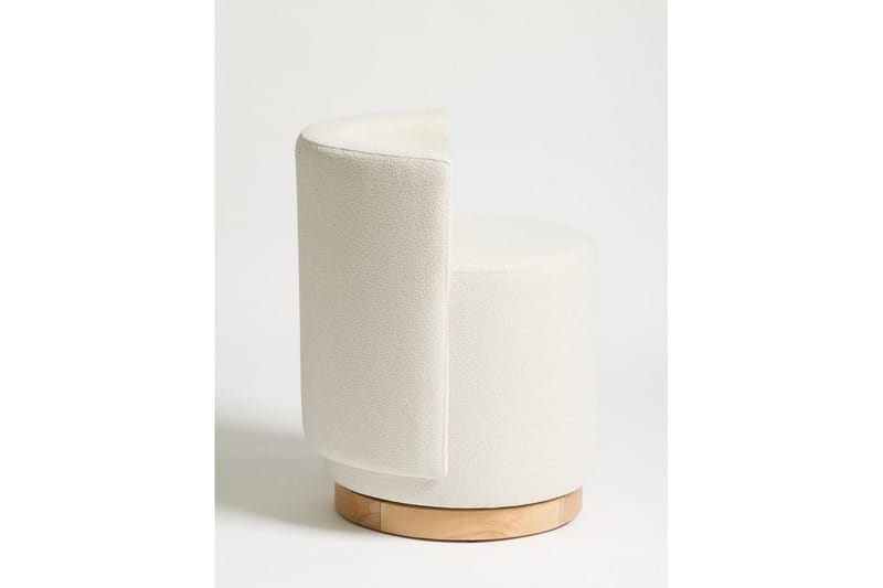 Kelran Fotpall 45 cm - Krem - Møbler - Stoler & lenestoler - Krakk - Fotskammel