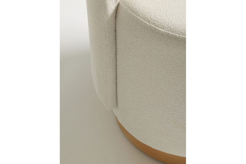 Kelran Fotpall 45 cm - Krem - Møbler - Stoler & lenestoler - Krakk - Fotskammel
