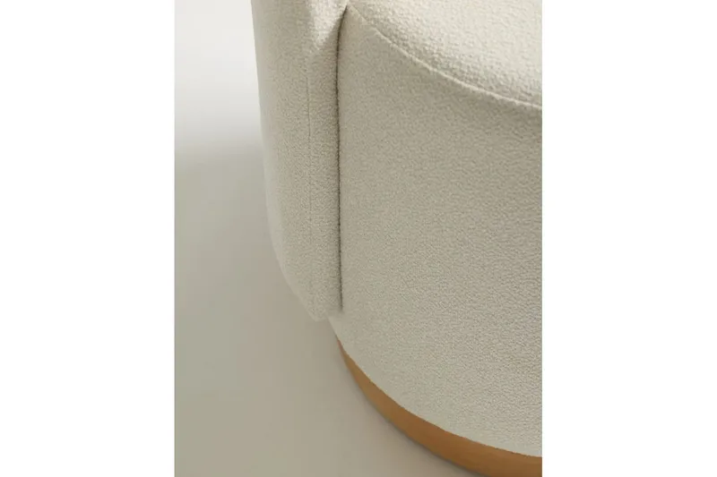 Kelran Fotpall 45 cm - Krem - Møbler - Stoler & lenestoler - Krakk - Fotskammel